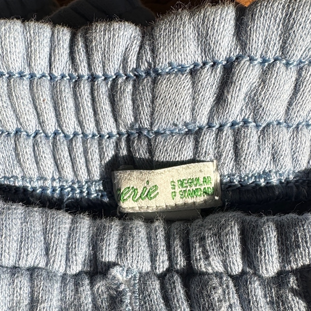 Aerie Soft Blue Ribbed Lounge Pants